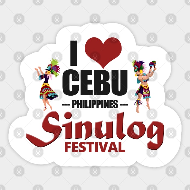 Cebu - Sinulog Festival, Viva Pit Senor Sticker by tatzkirosales-shirt-store